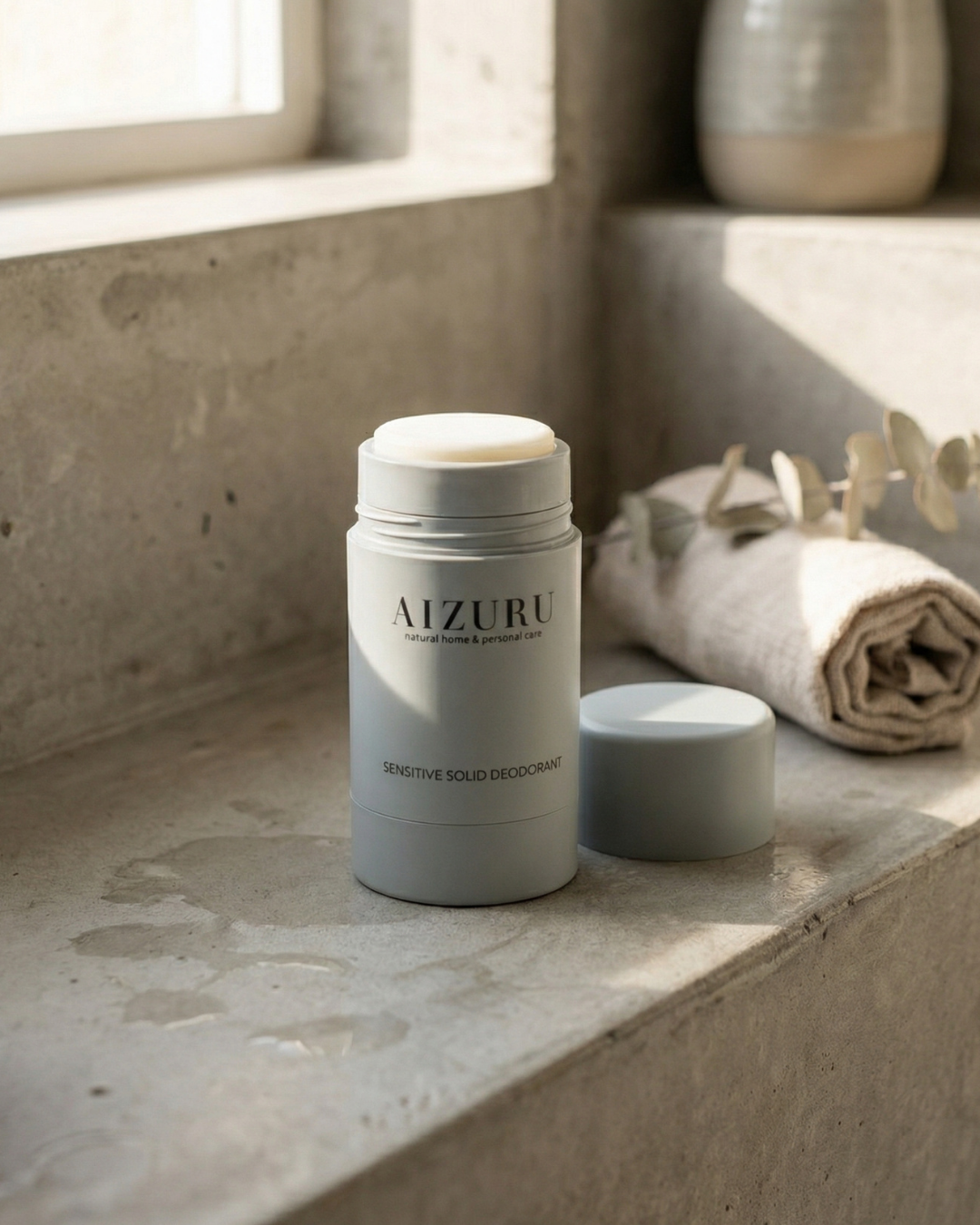 Natural solid deodorant sensitive | AIZURU.COM